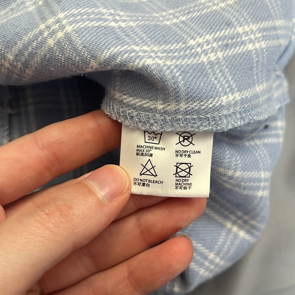 Blue plaid John galt skirt - Picture 5 of 6
